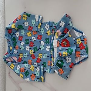NWT Hanna Andersson Baby Rash Guard & Skirted Bikini Bottom Set